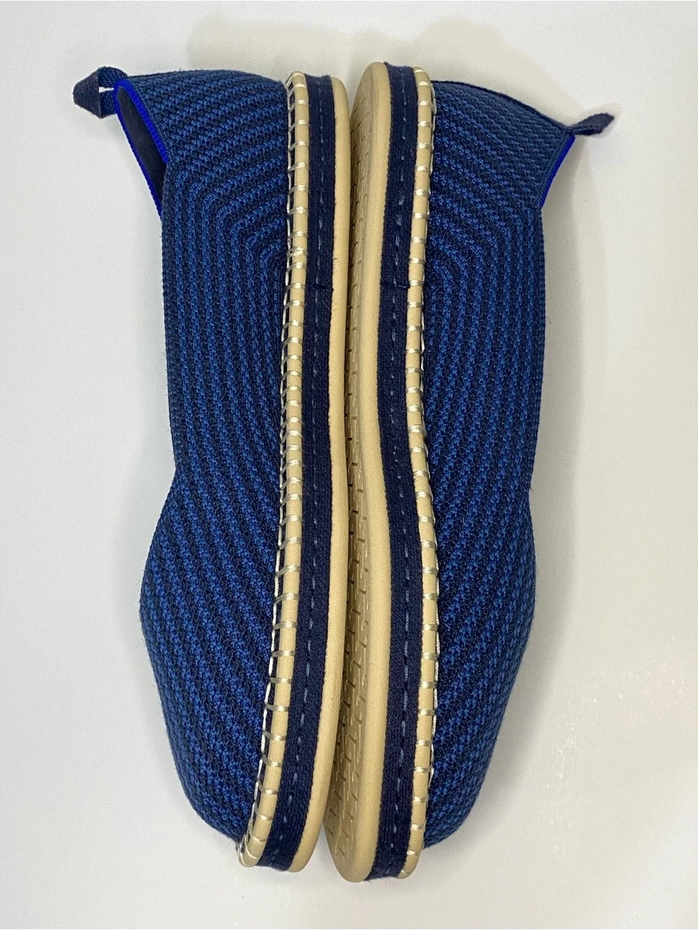 Rothy’s The Espadrille Flats | Women’s US 13 (EU 43) | Navy Blue Knit | EUC/NEW